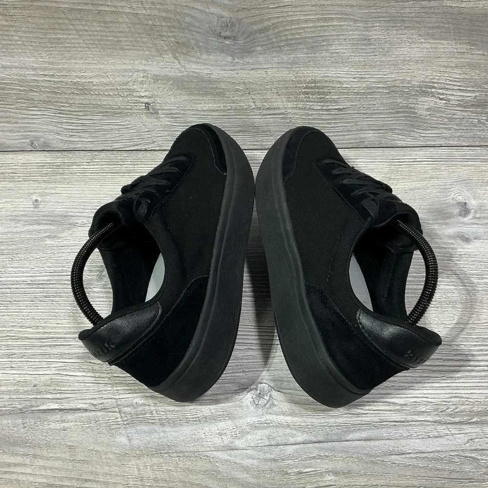 Kizik Prague Black Canvas Suede Hands-Free Sneakers Mens 8.5 Womens 10 US